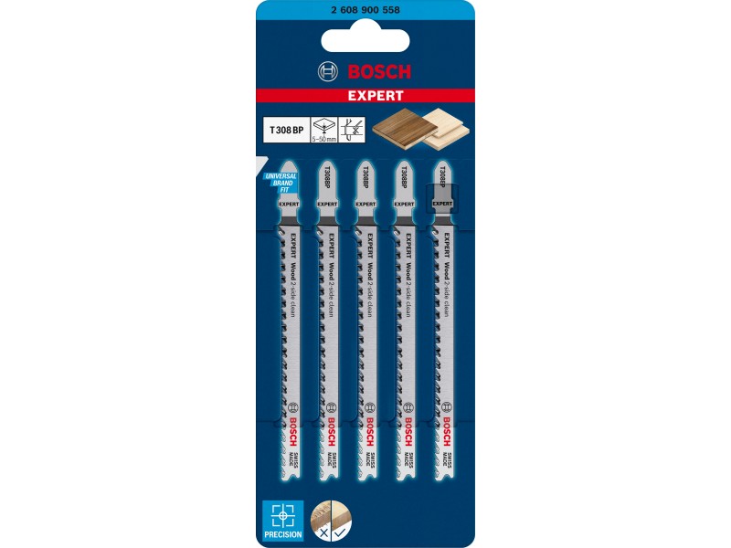Žagin list za vbodno žago EXPERT ‘Wood 2-side clean’ T 308 BP, 2608900558
